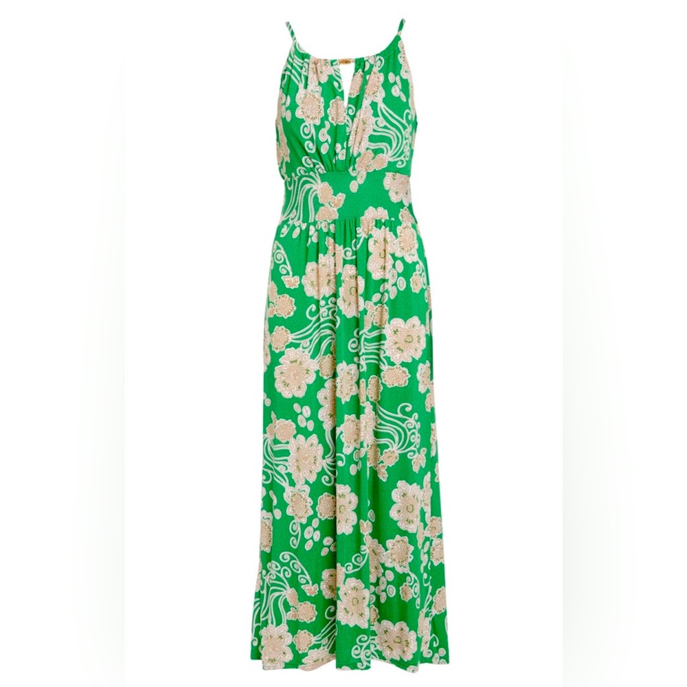 Green Sleeveless Maxi-dress. Perfect for summer! Size Large
